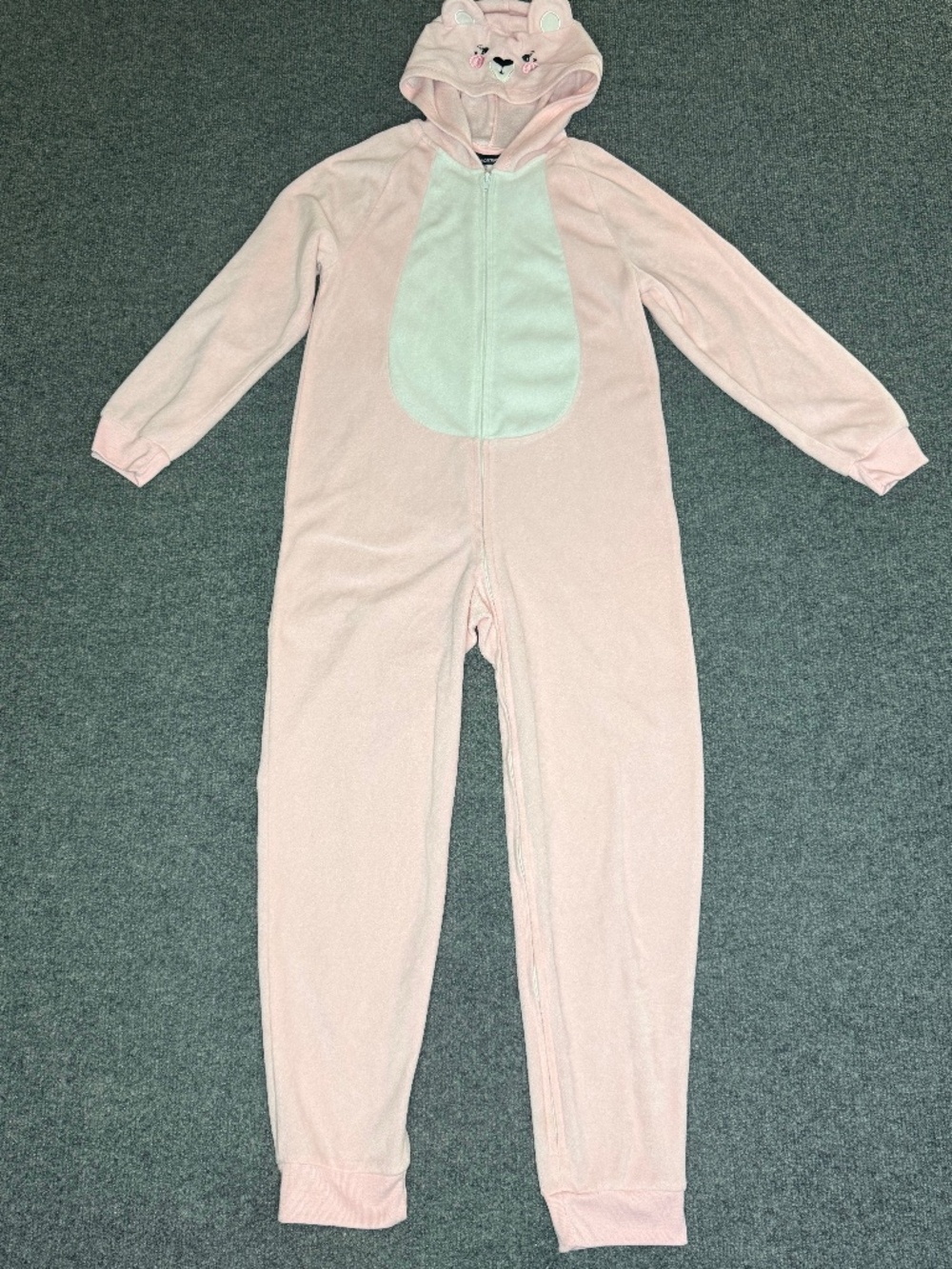 Joe Boxer girls 7/8 bear hooded fleece pajamas